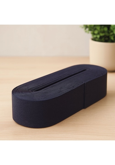 Paça Lastiği Yassı Geniş Siyah 4 Cm 10 M Çok Renkli