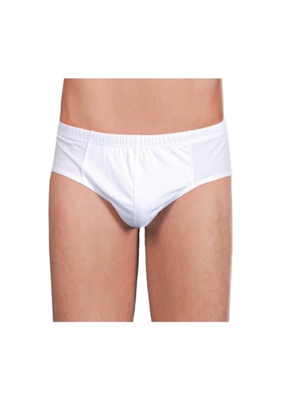 6 Lı Paket Berrak Erkek Slip Külot 1050 Beyaz 001
