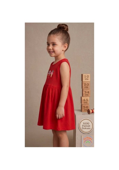 Ketbaby Kız Çocuk Kırmızı Dondurma Desenli Elbise %100 Pamuklu - 1-6 Yaş Kırmızı Kırmızı Ketbaby Kız Çocuk Kırmızı Dondurma Desenli Elbise %100 Pamuklu - 1-6 Yaş Kırmızı Kırmızı
