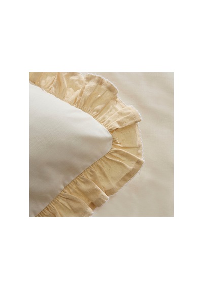 Kaşmir Home Lisa %100 Pamuk Tek Kişilik Nevresim Takımı Offwhite