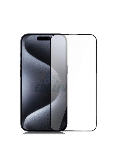 Apple iPhone Uyumlu 15 Pro Max Tam Ekran Koruyucu Temperli Cam Koruyucu Film Çok Renkli