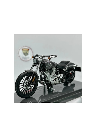 Harley Davidson Softail Breakout 1:18 Diecast Maket Motor