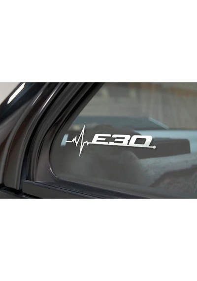 E53 E61 E63 E64 Kelebek Cam Sticker Etiket Yapıştırma 2 Ad