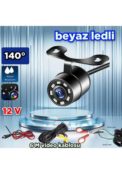 Beyaz Ledli Kelebek Kamera Ledleri Sönmez Sürekli Yanar 12 Volt