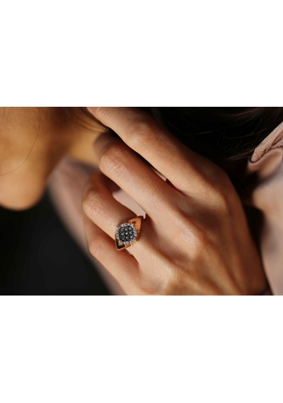 Reis Kuyumculuk T6072 Debut Band Ring Pembe Altın Yüzük