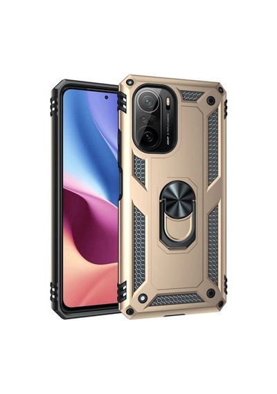 Xiaomi Poco F3 Kılıf Sofya Yüzüklü Silikon Kapak