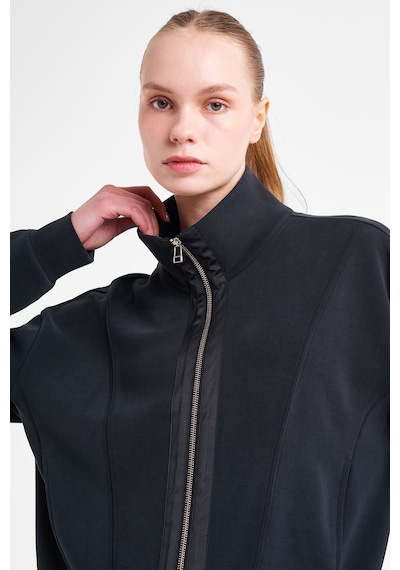Lescon Kadın Fermuarlı Sweatshirt 25n-2101 Siyah