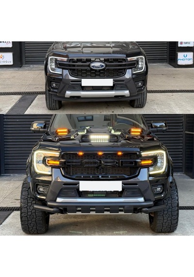 Ford Ranger Off Road Siyah Ön Koruma Pst24 Mat Black Garage453