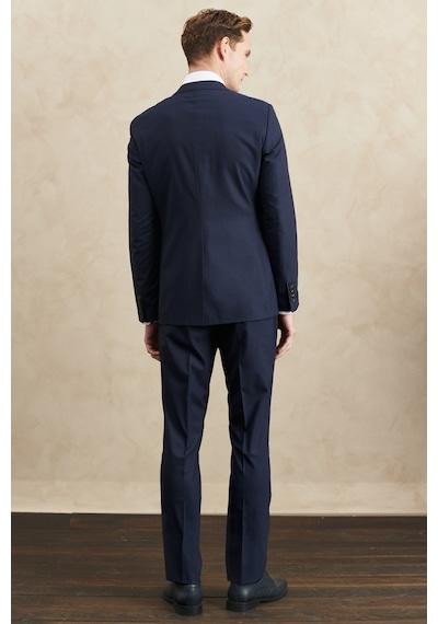 Ac&co Erkek Lacı Su Geçirmez Slim Fit Mono Yaka Yelekli Yünlü Nano Takım Elbise