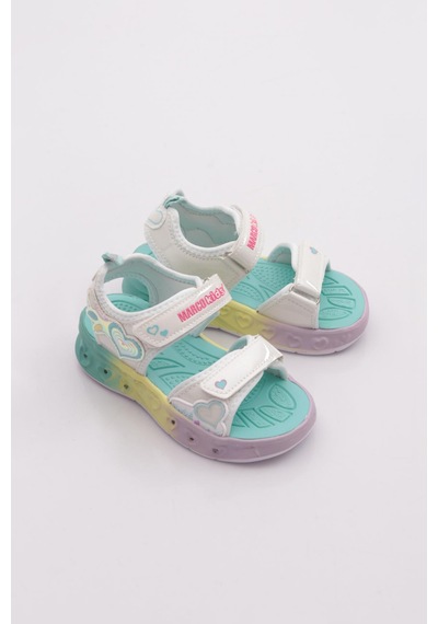 Marco Kids 02-26y207 Çocuk Patik Işıklı Sandalet Beyaz