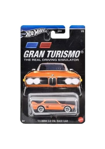 Hot Wheels Film Arabaları Özel Seri Gdg83-hwr61-hrv63 01/05 Gran Turismo 1973 Bmw 3.0 Csl Race Car