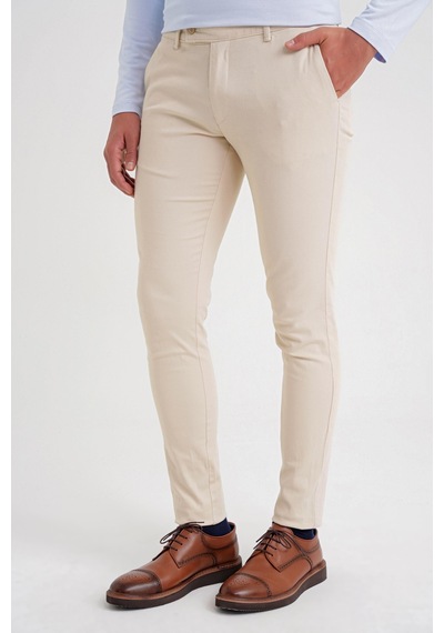 Efor P 1124 Pantolon Slim Bej Casual Bej