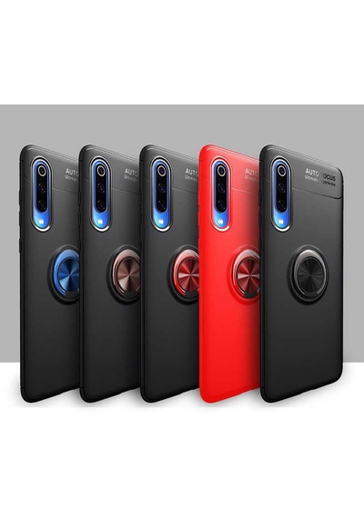 Xiaomi Mi 9 Lite Kılıf Zore Ravel Silikon Kapak Mavi