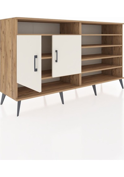 Hyperion Konsol 7 Raflı 2 Kapaklı 176x44x99 Çam-aytaşı/çam Çam-aytaşı/çam