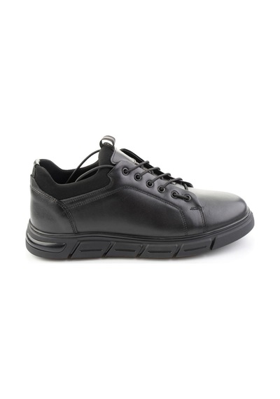 Bambi Siyah Napa Hakiki Deri Erkek Sneaker E01811003943