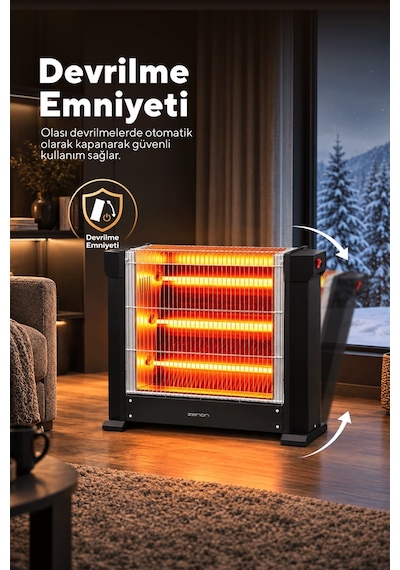 Zenon Çift Taraflı Isıtıcı 1800 W Ks-2740
