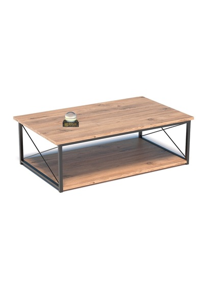 Reyo Falez Orta Sehpa Double Minimalist Ceviz