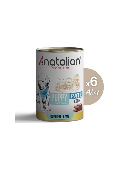 Anatolian Premium Kuzulu Ezme Yavru Köpek Konservesi 400 gr x 6 Adet