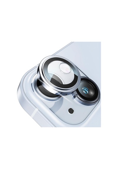 İphone 15-15 Plus İle Uyumlu Safir Kamera Lens Koruyucu Kolay Kurulum Kitli Çizilmez Safir Cam Ve Titanyum Alaşım Çerçeve Mavi, Safir Cam