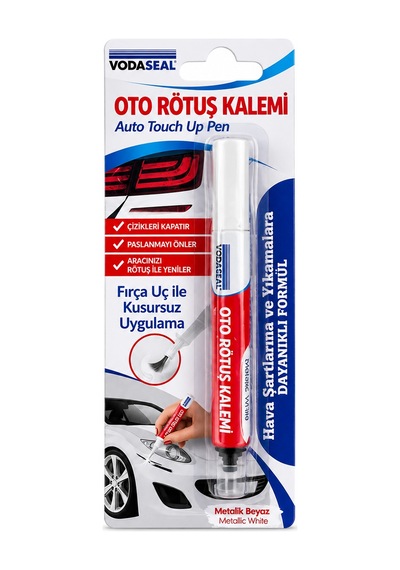 Diyarı  Metalik Beyaz Oto Rötuş Kalemi Fırça Uçlu 5 Ml 12'li Paket Kp-13-4561