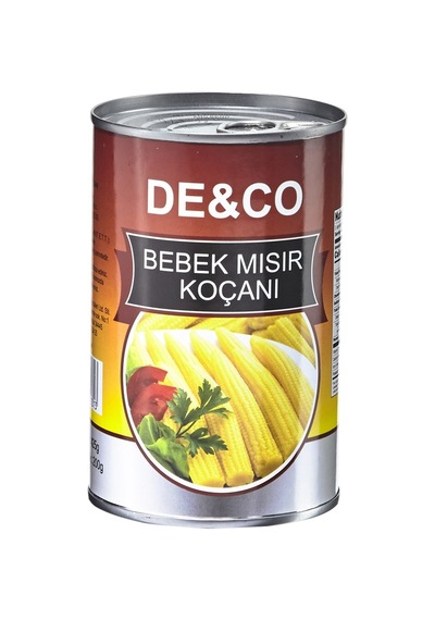De&co Mısırı Koçanı 425g - Garnitür Ve Sote Yemekler İçin Bebek Mısır 6'li Avantaj Paketi - 6 A Tarı