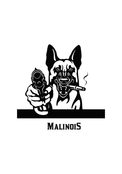 Komik Ateş Eden Köpek Sticker Yapıştırması Etiket 15C