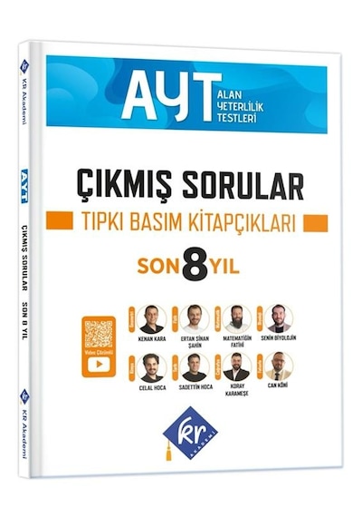 AYT Çıkmış Sorular Son 8 Yıl Tıpkı Basım Kitapçıkları KR Akademi
