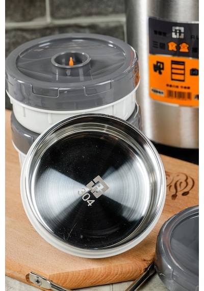 Cooker 3'lü 1.9 Litre Paslanmaz Çelik Yemek Termosu Yk1090 Çok Renkli