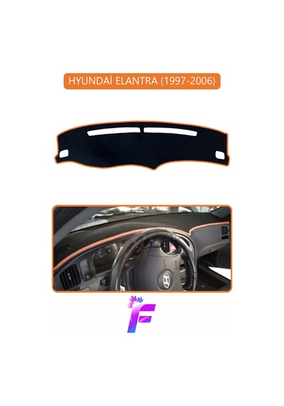 Hyundai Elantra 1997-2006 Uyumlu Torpido Örtüsü Yansıma Önleyici Hızlı Montaj Koruma G10