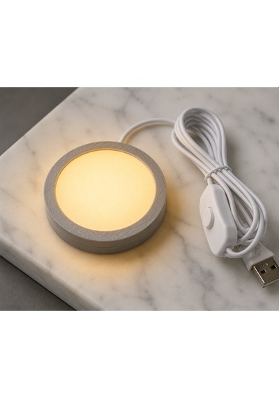 Led Lamp - Kit 001 Uyumlu 3d Yazıcı Lamba Donanım Kiti Gün Işığı Bambu Lab Mh001 Tam Uyumlu + Şarj Adaptörü Hediyeli Gri