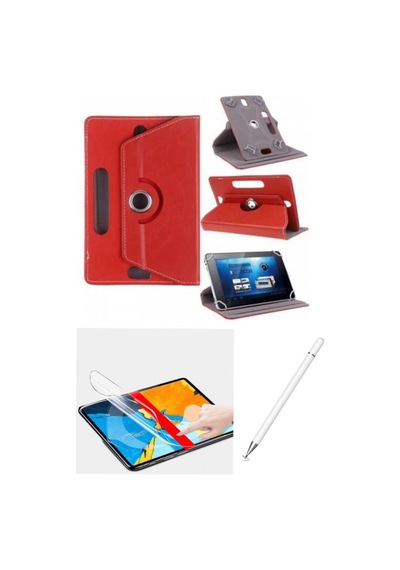 Samsung Galaxy Uyumlu Tab S9 Fe Plus 12.4 Inç Sm-x610 Kılıf Universal Standlı Dokunmatik Kalem Nano Ekran Koruyucu