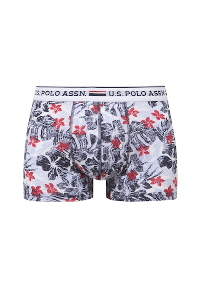 U.s. Polo Assn. Erkek Lacivert - Kırmızı - Baskılı 3 Lü Boxer Lacivert - Kırmızı - Baskılı