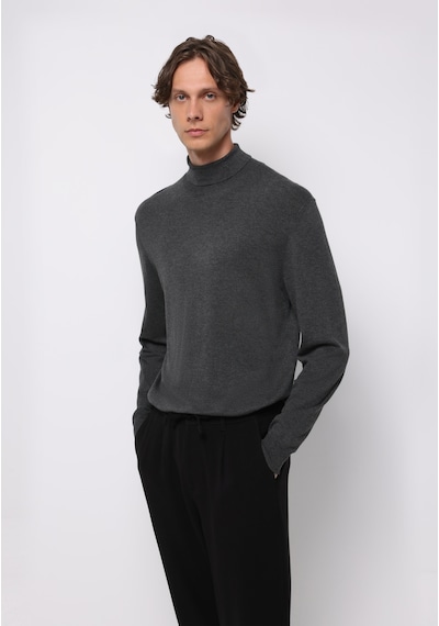 Colin's Colins Regular Fit Turtle Neck Jakarlı Erkek Antrasit Kazak Cl1077102 Q1.v1 Anm Antra Melanj
