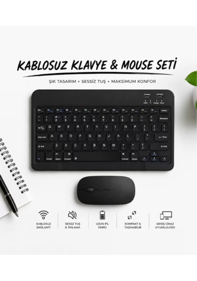Kablosuz Klavye & Mouse Seti Kablosuz Özgürlüğün Keyfini Çıkarın