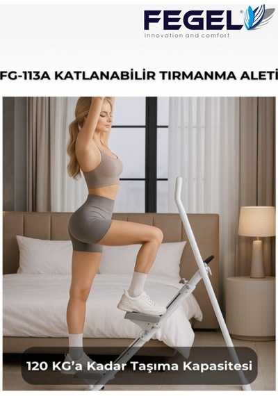 Fegel FG-113A Katlanabilir Ayarlanabilir Pedallı Dijital Sayaçlı Kardiyo Egzersiz Cihazı