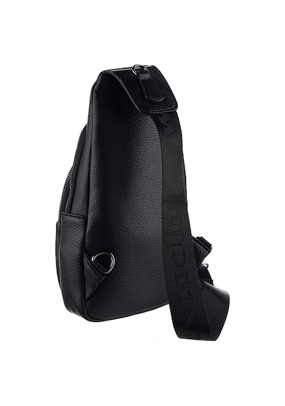 Westpolo Vegan Deri Unisex Çapraz Göğüs Ve Omuz Çantası Body Bag - 7006 Siyah