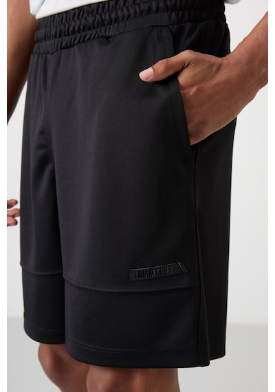 Tommy Life Siyah Polyester Kalın Yumuşak Comfort Fit Erkek Şort - 81272 Siyah
