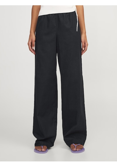 Jack & Jones Kadin Keten Pantolon - Poppy - 12253952 Siyah