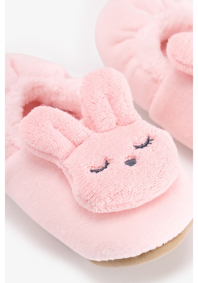 Penti Kız Çocuk Pembe Sleepy Bunny Unicorn Desenli Patik