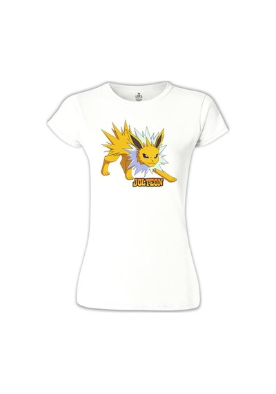 Pokemon Go - Jolteon Beyaz Kadın Tshirt 001