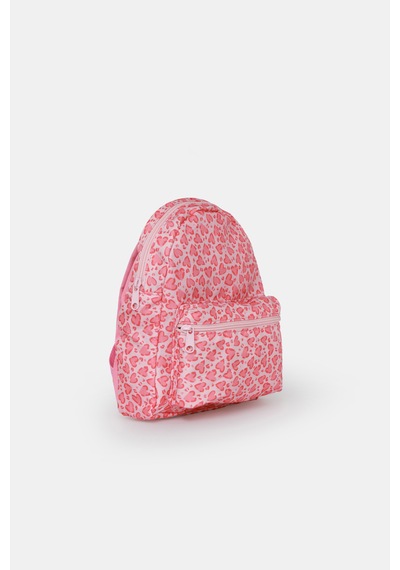 İcone Bag Kız Çocuk Kalp Baskılı Sırt Çantası Pembe