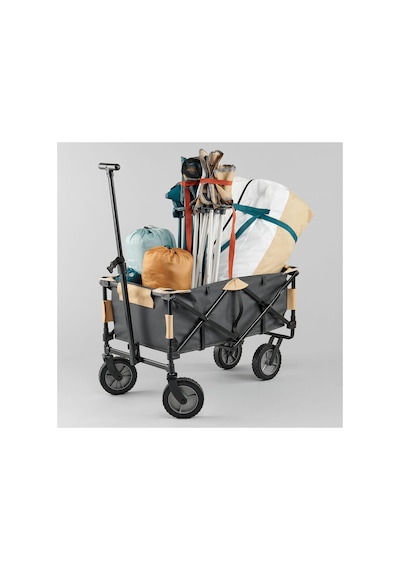 Quechua Katlanır Kamp Arabası - Trolley Karbon Gri