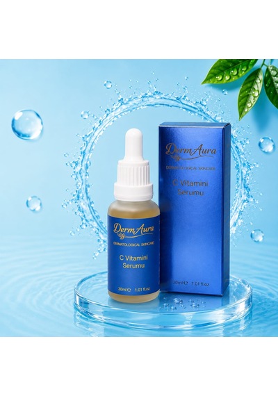 Dermaura C Vitamini Yüz Serumu 30ml Aydınlatıcı Leke Karşıtı Ve Nemlendirici Cilt Bakım Serumu