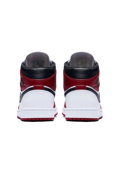 Nike Air Jordan 1 Mid Chicago Basketbol Ayakkabısı Beyaz - Kırmızı - Siyah