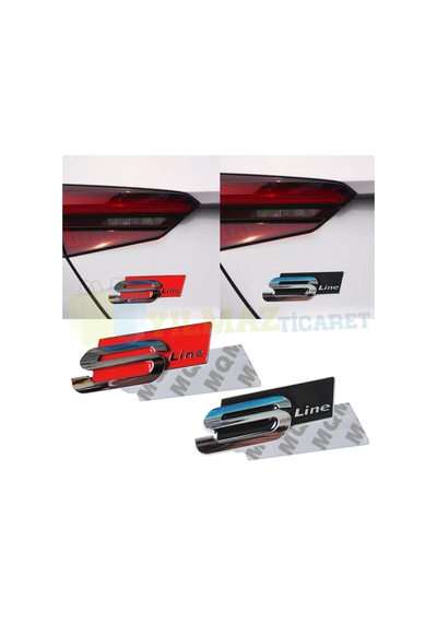 Audi S Line Bagaj Çamurluk Logo Arma Amblem A3 A4 Metal 1 Adet