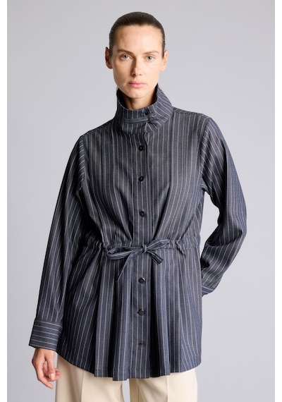 Defacto Regular Fit Çizgili Beli Bağcıklı Jean Görünümlü Tunik I4073ax26aunv42 Lacivert-nv42
