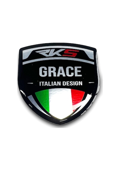 Arora Grace 3d Gümüş Arma Sticker Redlinegrafik