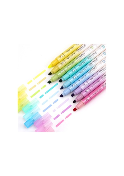 Wrıtech W-822 Silinebilir Fosforlu Kalem Pastel Mavi - 12'li Kutu