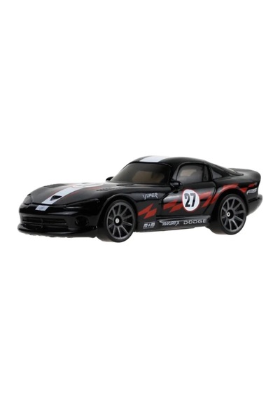 Hot Wheels '96 Dodge Viper Gts - Hw Torque Siyah 1/64 Diecast Model Araba Çok Renkli