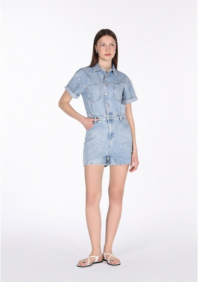 Colin's Colins Regular Fit Yüksel Bel Düz Kadın Mavi Jean Şort Cl1074966 Q1.v1 Dn44332 Denim